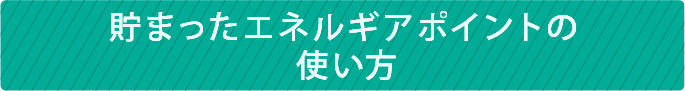 貯まったエネルギアポイントの使い方