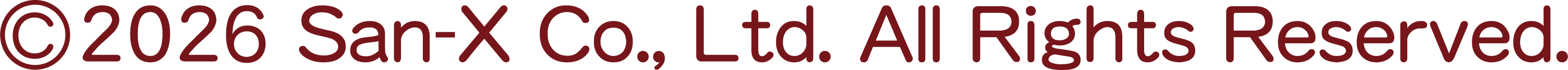 ©2026 san-x Co,. Ltd. All Rights Reserved.