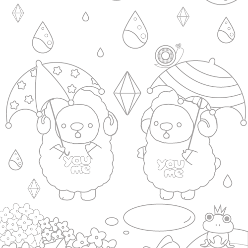 6月分ぬりえ