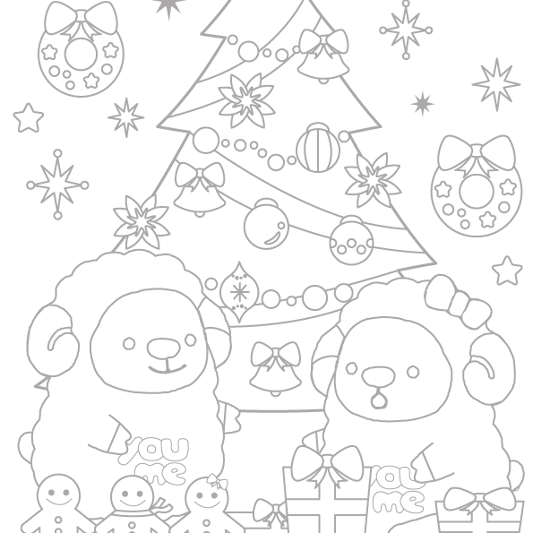 12月分ぬりえ