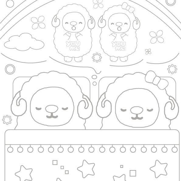 6月分ぬりえ