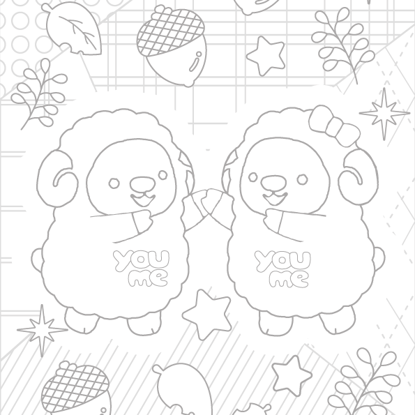 10月分ぬりえ
