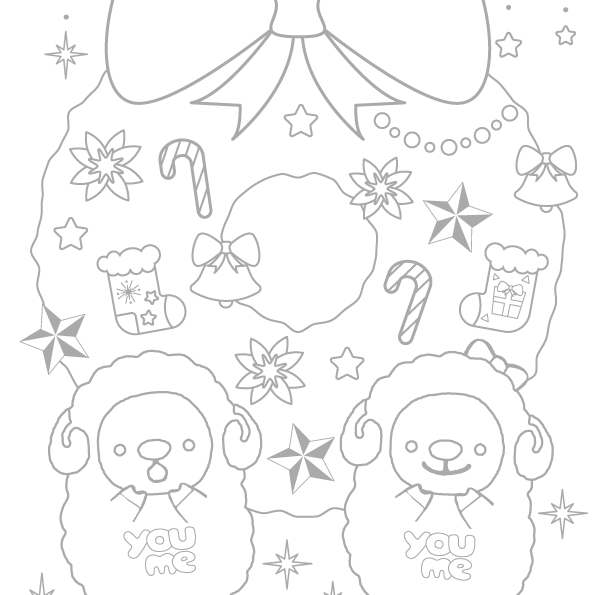 12月分ぬりえ
