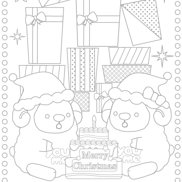 12月分ぬりえ