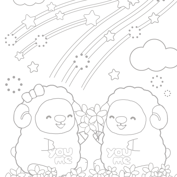 7月分ぬりえ