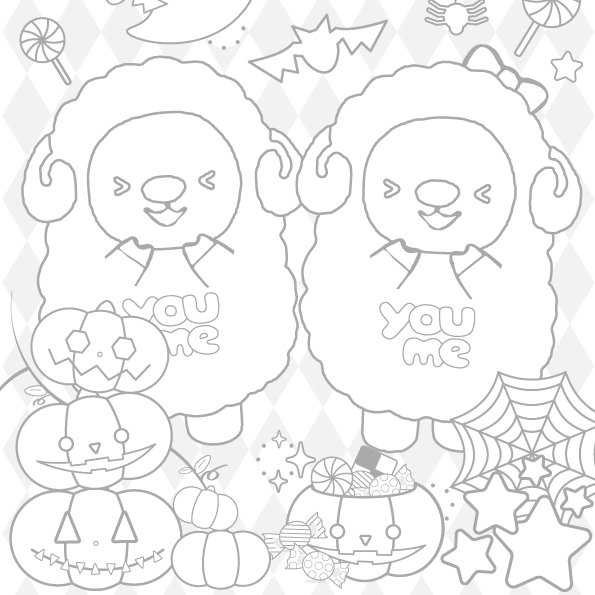 10月分ぬりえ