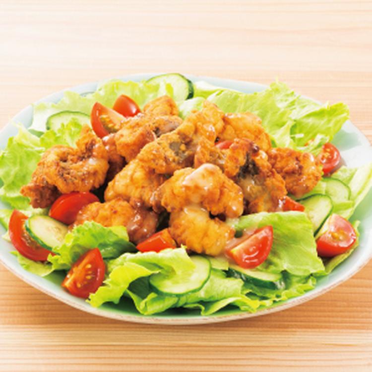 あじのから揚げサラダ