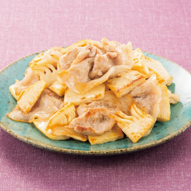 たけのこと豚肉の炒め物