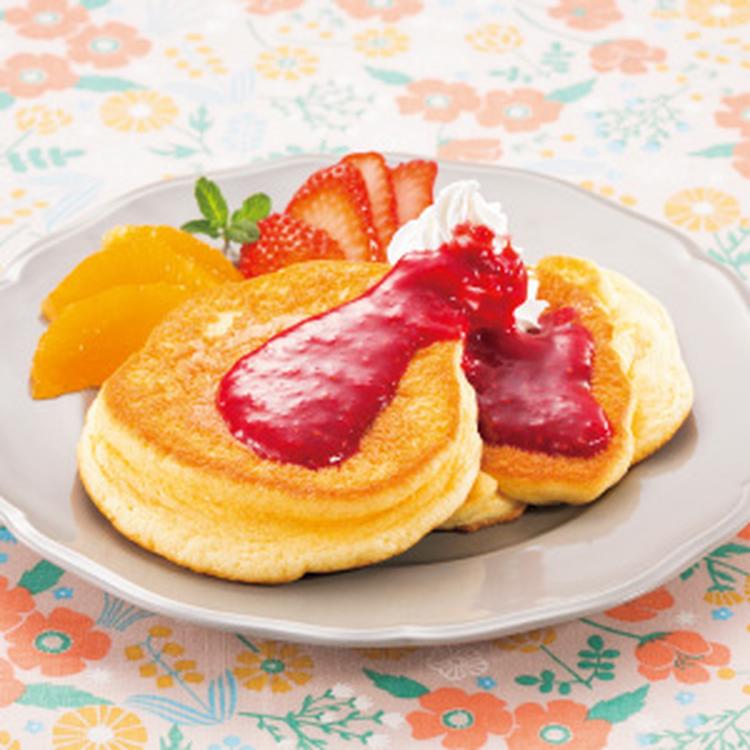 ふわふわパンケーキラズベリーソース