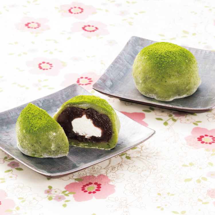 レンジで作る抹茶クリーム大福