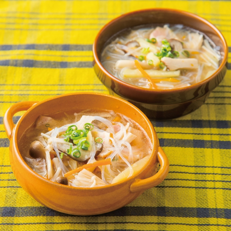 はるさめ＆きのこの中華スープ