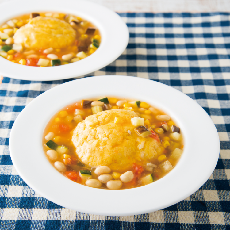 ふんわり玉子の彩り夏野菜あんかけ～さっぱり中華仕立て～