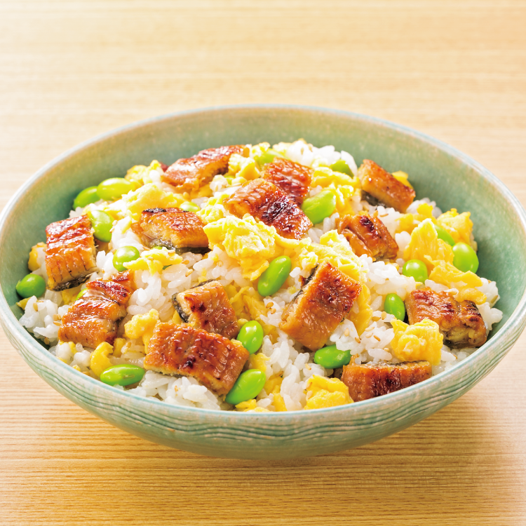 うなぎと枝豆の混ぜ散らし