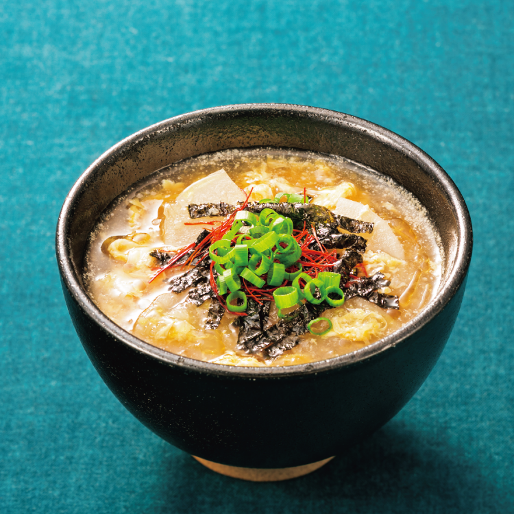 だいこんと韓国海苔のぽかぽかスープ