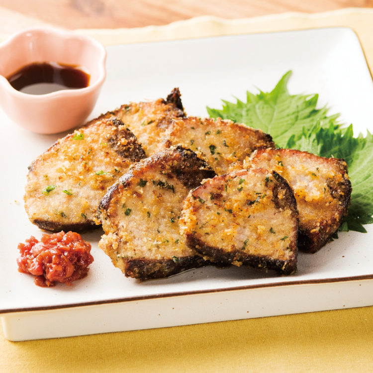 かつおたたきの香草パン粉焼き