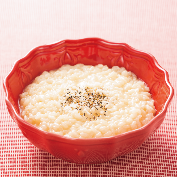 レンジでチーズリゾット