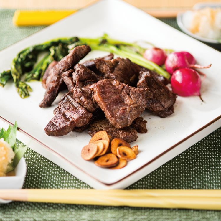 牛すね肉のひと口ステーキ