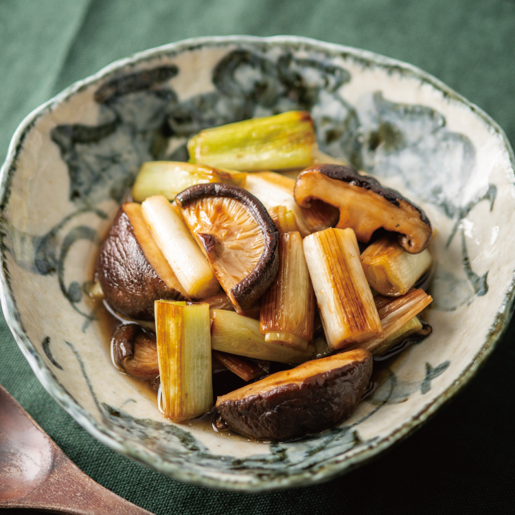 椎茸とねぎの中華風焼きマリネ