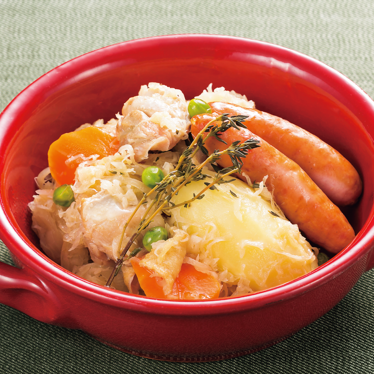 鶏肉と野菜のドイツ風煮込み