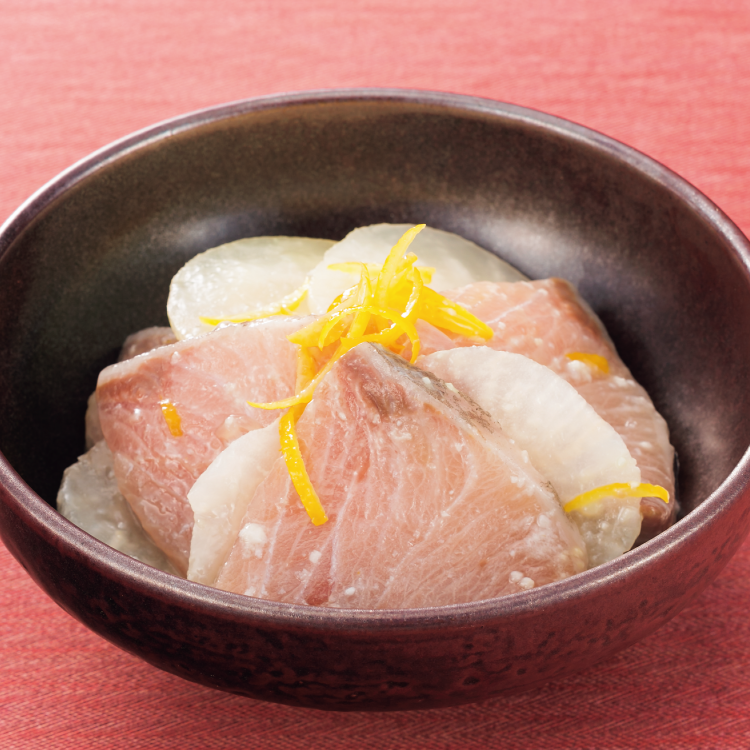 ブリの麹あえ