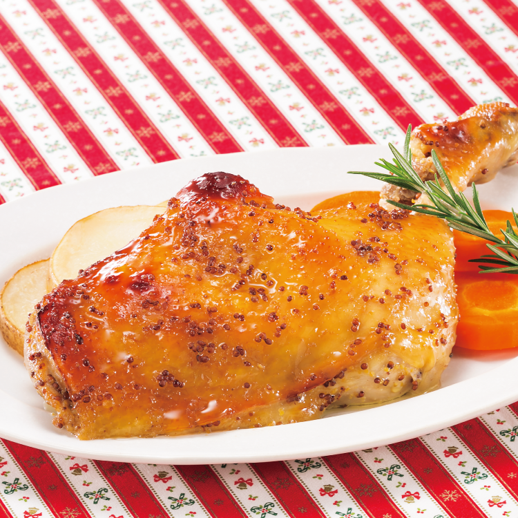 クリスマスのハニーマスタードチキン