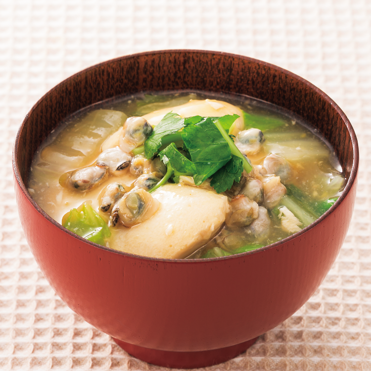 しじみと豆腐の生姜スープ