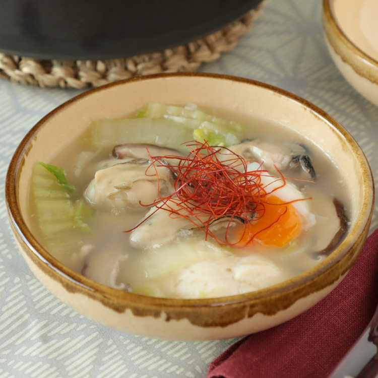 辛くない！牡蠣の白スンドゥブチゲ