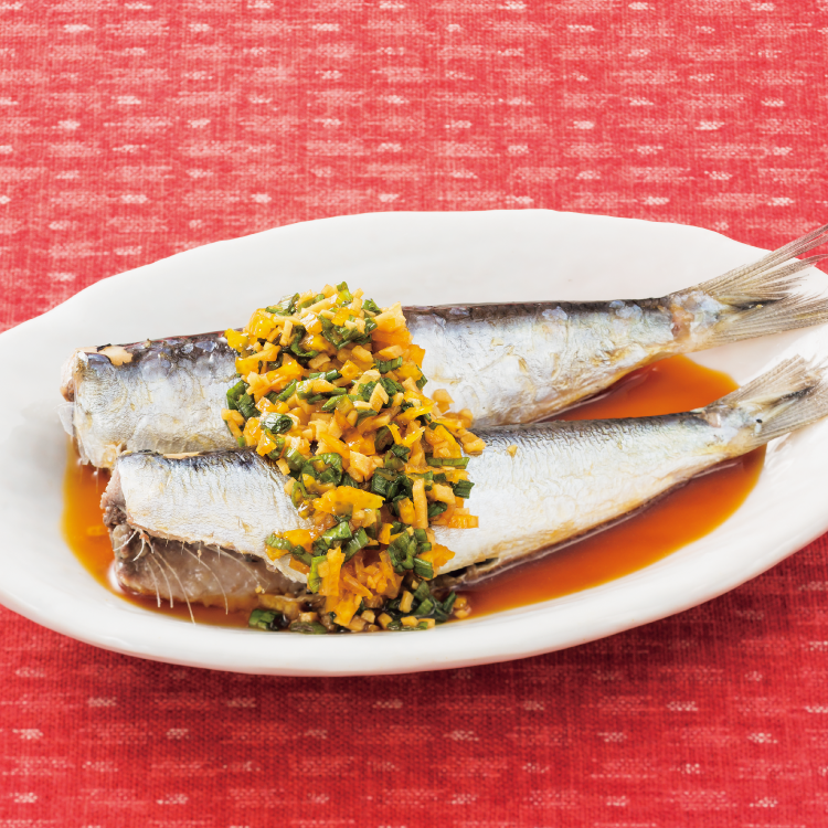 イワシの香味だれかけ