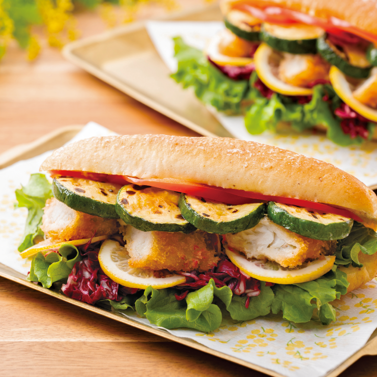 ズッキーニと白身魚のカスクート