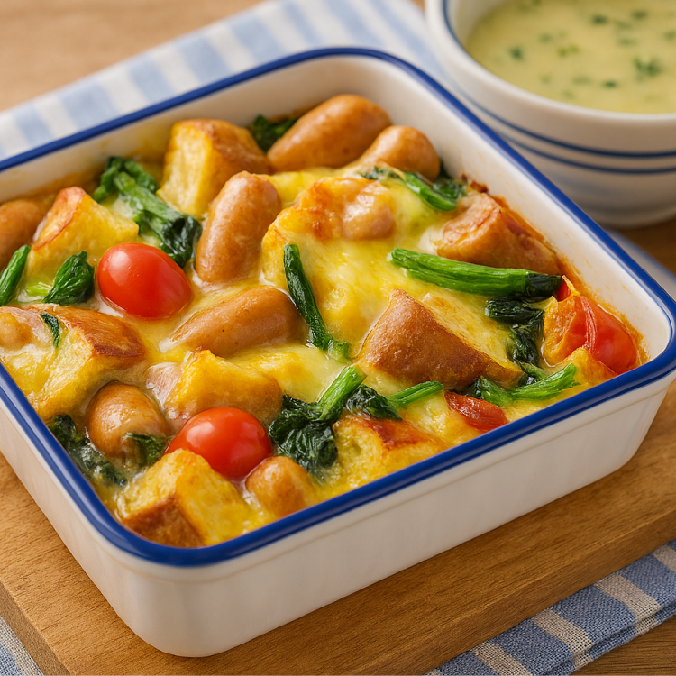 レンジで簡単！スコップオムレツ