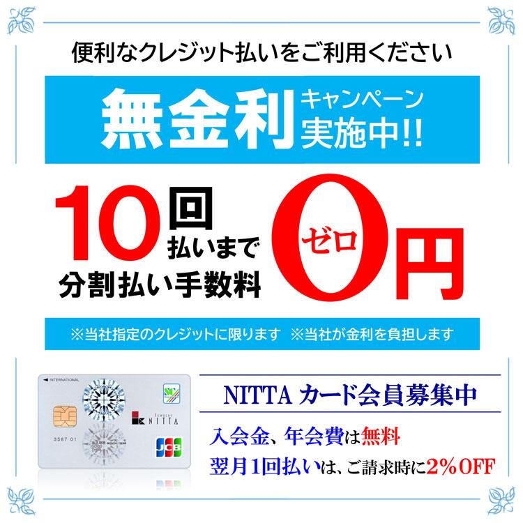 ニッタ　クレジット10回無金利キャンペーンの画像
