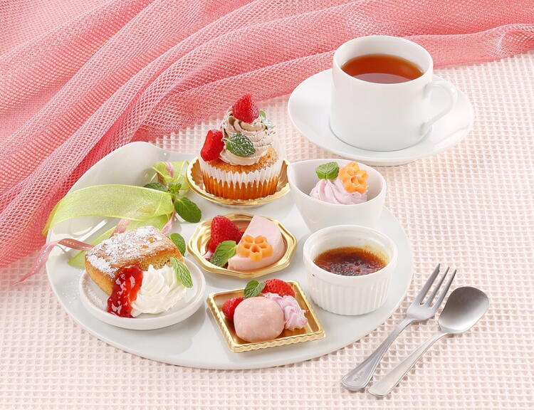 春にぴったりのプチアフタヌーンセットの登場です。