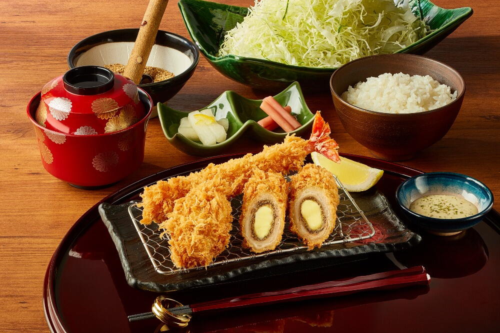 ブラックペッパーカキフライ御膳