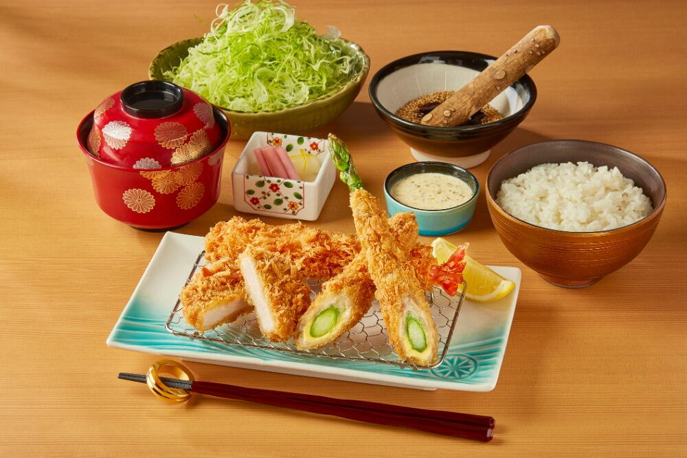 旬のアスパラ彩り御膳